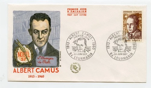 FRANCE 1967 FDC First Day Cover Albert Camus