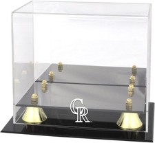 Colorado Rockies (2017-Present) Golden Classic Logo Mini Helmet Case - Fanatics