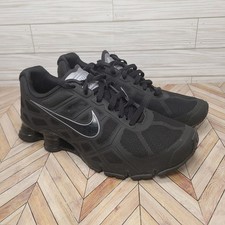 Nike Shox Turbo 454166-001 Negro Metálico Zapato Tenis Para Hombre Talla 10