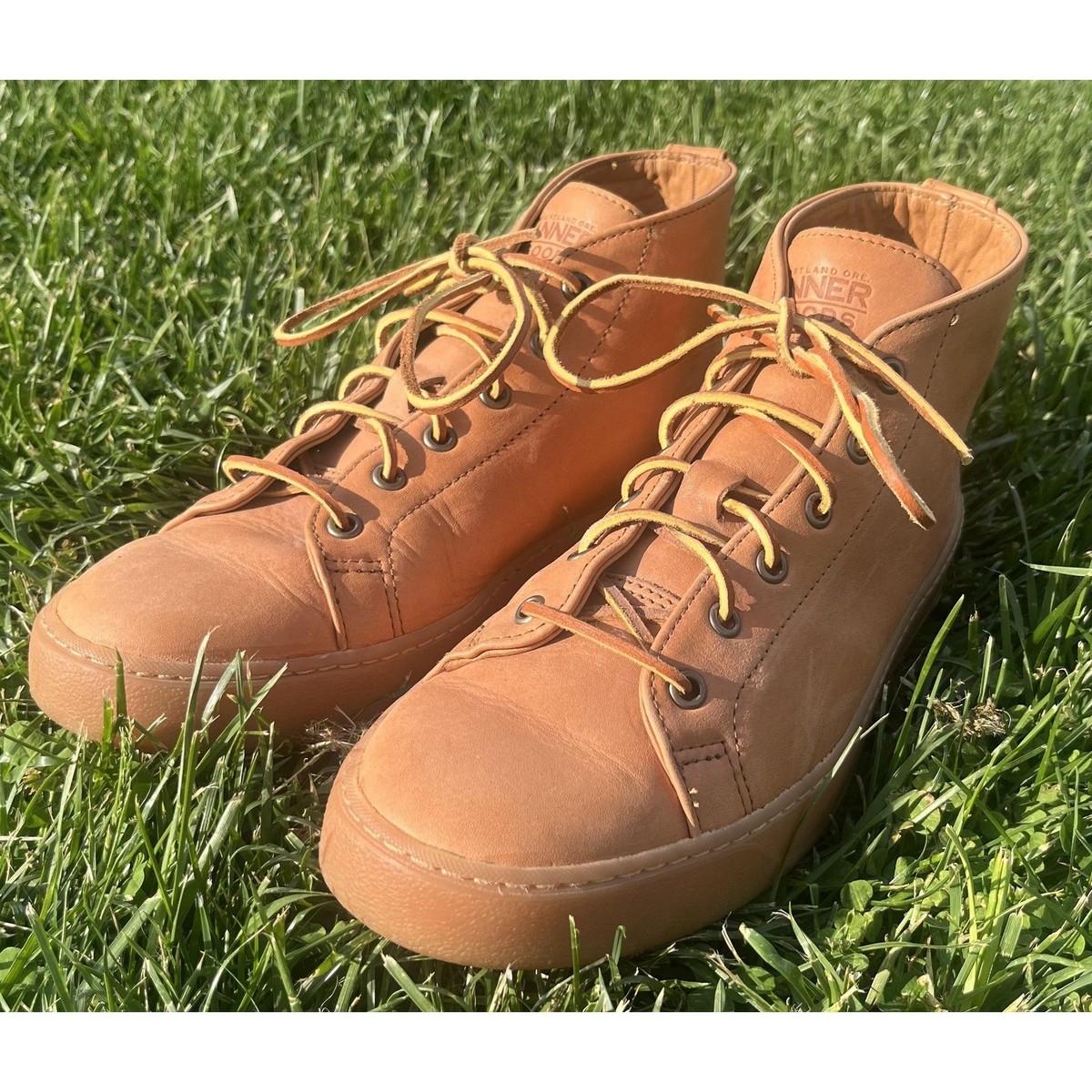 Tanner Goods x Rancourt Court Classic Mid Sneakers Limited Run USA Vibram Size 8 Acquire | Tanner Goods and Rancourt elevate a classic sneaker main image 4