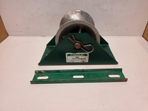 Greenlee 658 12"x5" Aluminum Alloy Tray-Type Sheave w/ Self Lubricating Bearings