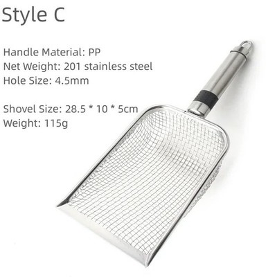 Cat Litter Scooper Metal Scoop Sifter Deep Shovel Cleaner Tool for Cleaning Box