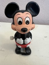 Vintage Mickey Mouse Wind-Up Toy   TOMY   Walt Disney Productions   Works