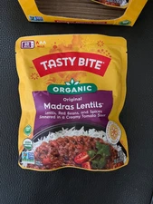 Tasty Bite Organic Original Madras Lentils Vegetarian Entree 6 pack