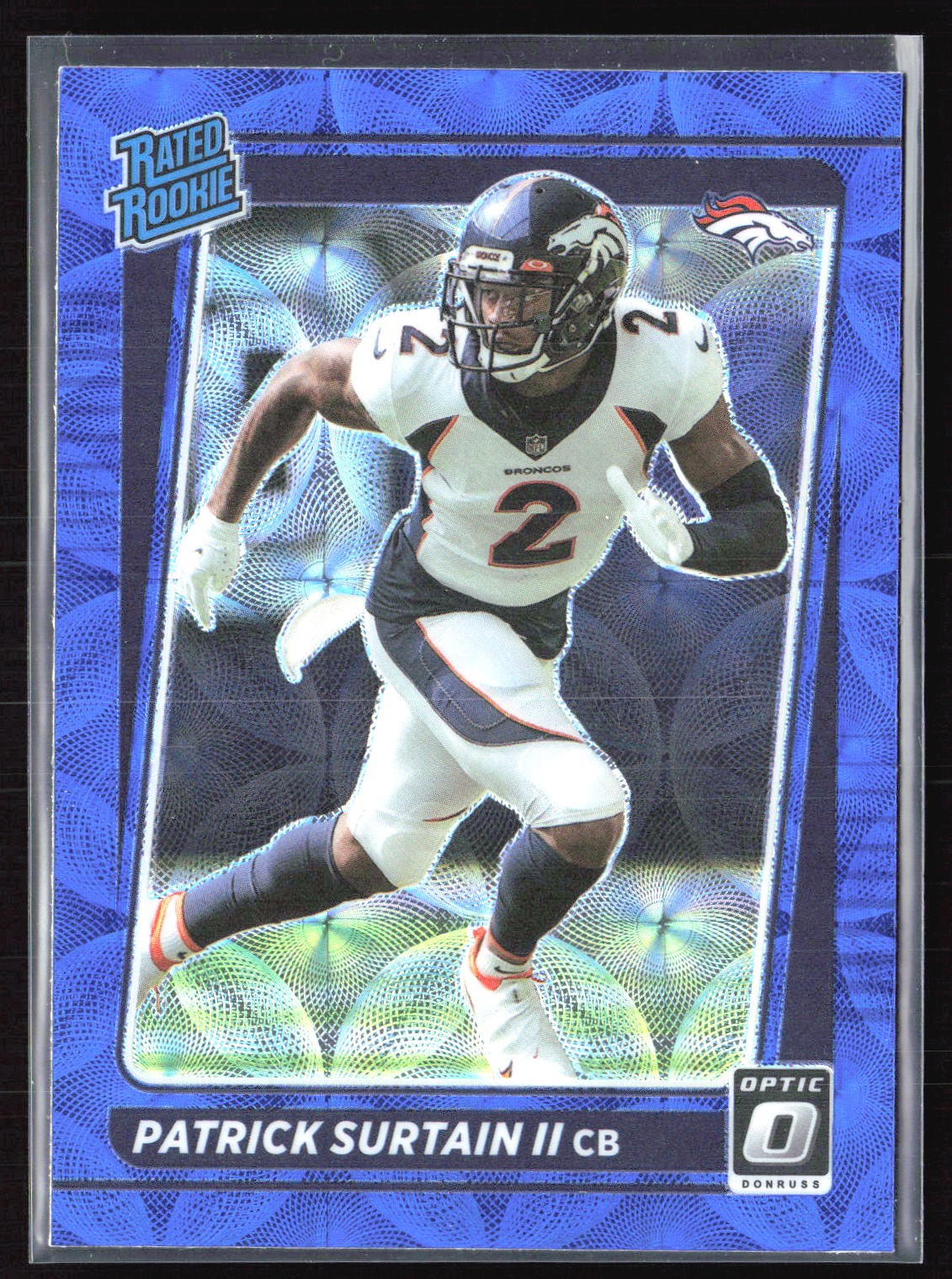 2021 Donruss Optic #244 Patrick Surtain II Blue Scope