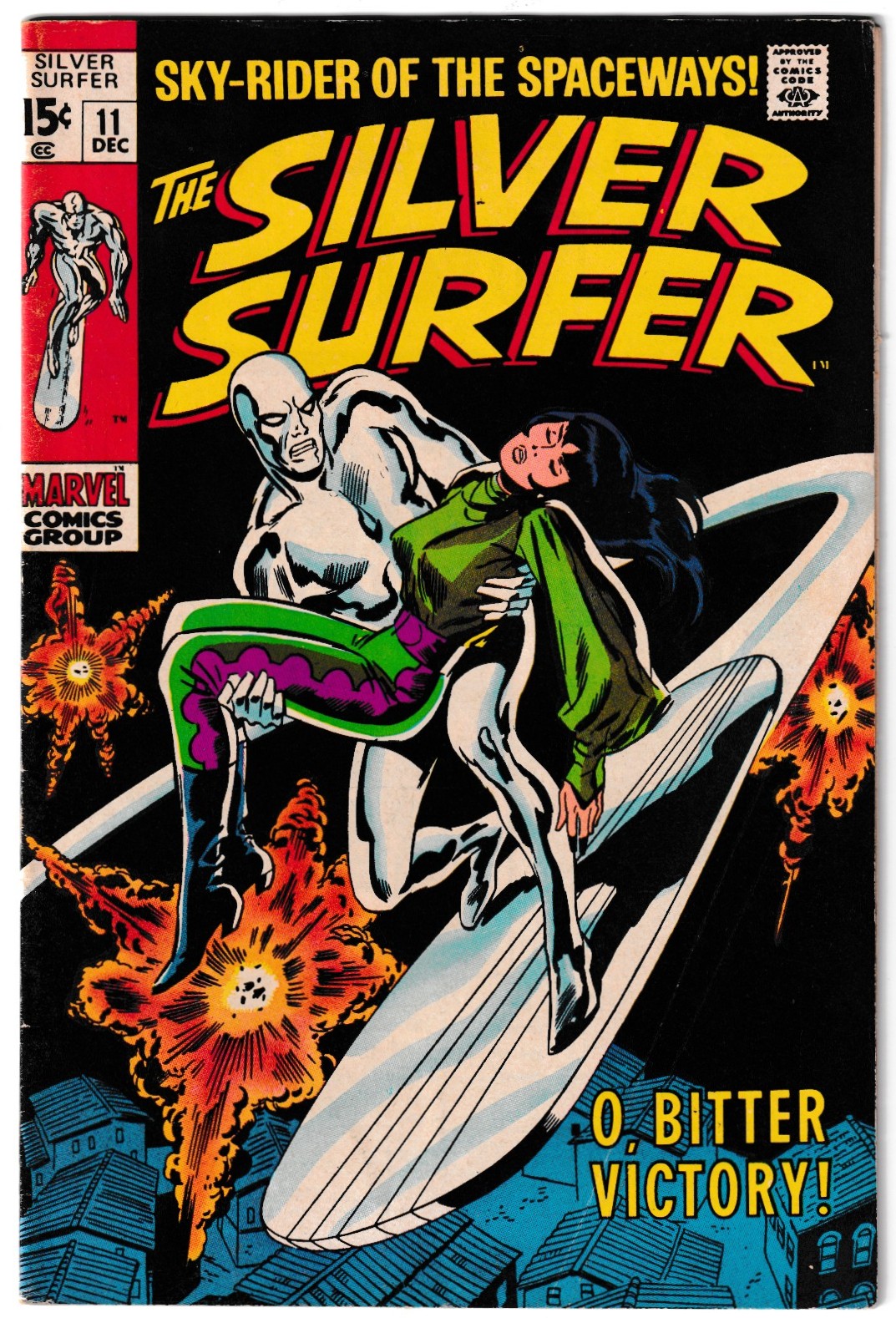 Marvel Silver Surfer #11 1969 Silver Age 1st Print (VG/VG-FN)