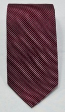 Brooks Brothers Mens Silk Necktie Red Navy Blue White Striped New York, USA Made