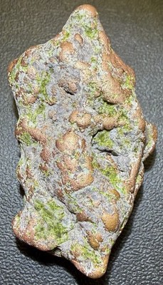 2.5oz Solid Native Copper Nugget w Epidote & Basalt Matrix - Keweenaw, Michigan