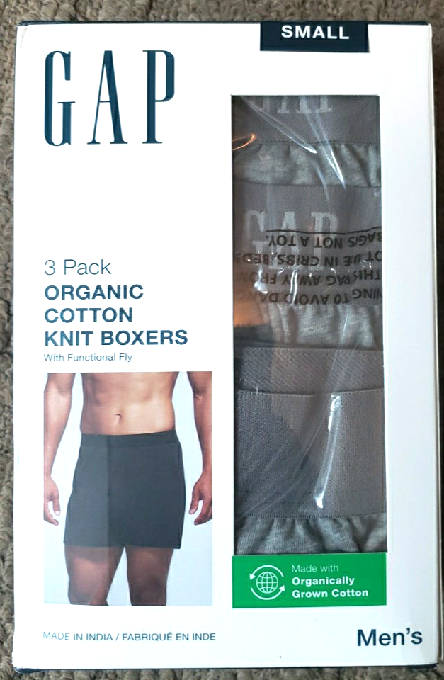 専用　2パック GAP Men's 3 Pack Organic Cotton Functional Fly Knit Boxers Gray
