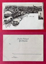 Litho AK SCHNEEBERG im Erzgebirge um 1898 Sta...