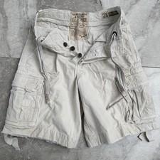 VTG Y2K Abercrombie Fitch Cargo Shorts Heavy Cotton 28 Distressed read descript
