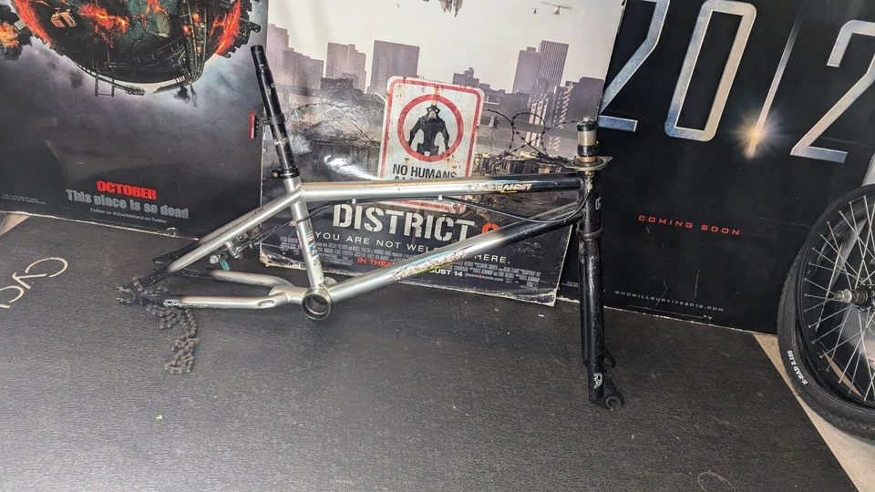 Cuadro horquilla RETRO BMX FREE AGENT BMX configurado 20 pulgadas Trail Bandit 14 mm caídas Foto 2 de 4