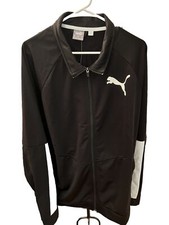 Puma Mens Black And White Jacket Track Suit Mens Size XXL Fast Shipping