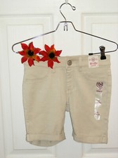 SO Girls Size 8 Stretch Khaki Shorts NWT MSRP 20