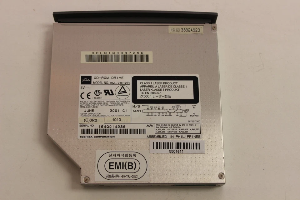 GATEWAY 5501611 CD ROM DRIVE PROFILE III  TOSHIBA XM-7002B  WITH WARRANTY - Image 2 of 4