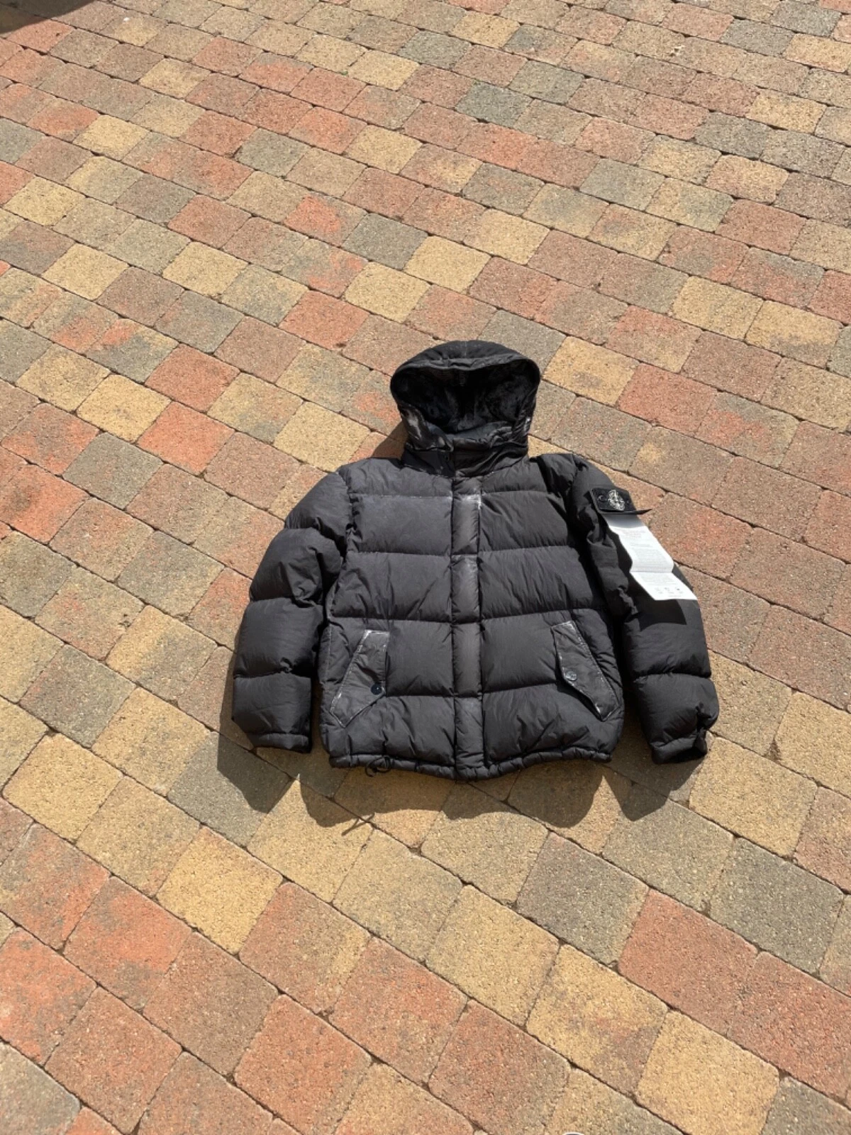 Rare tampon camouflage paintball noir Stone Island x Supreme taille M