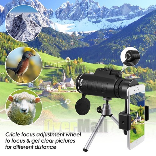 HD 40x60 Monocular,High Power Telescope with Phone Adapter,Tripod &Hand Strap - Picture 21 of 23