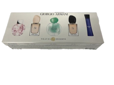 GIORGIO ARMANI TRAVEL EXCLUSIVE 5 pcs: DIAMONDS, SI, ACQUA di GIOIA, SI,A.CODE
