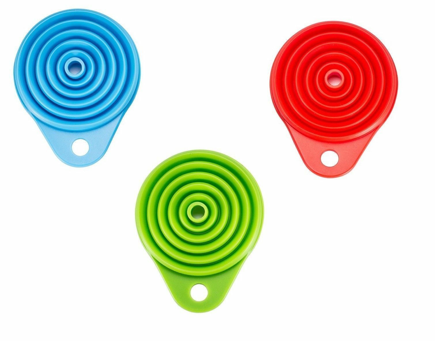 COLLAPSIBLE SILICONE FUNNEL Foldable Silicon Kitchen Hopper Practical