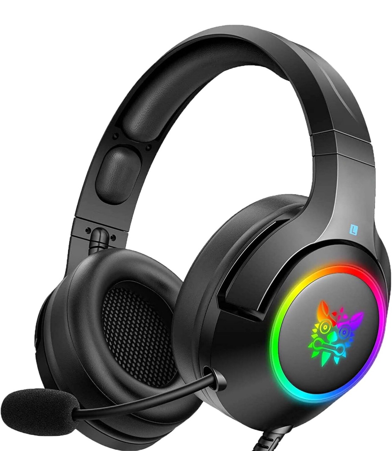 Gaming Headset PC Gaming Headphones with Microphone Headset Over-Ear Noise-image