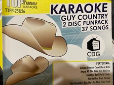 RARE TOP TUNES: GUY COUNTRY 2 CDs KARAOKE 37 SONGS Tim McGraw Rascal Flatts