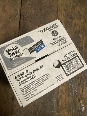 ｍｏ L Mobil Super Synthetic SAE5W – 30 Full Synthetic Motor Oil Six Pack