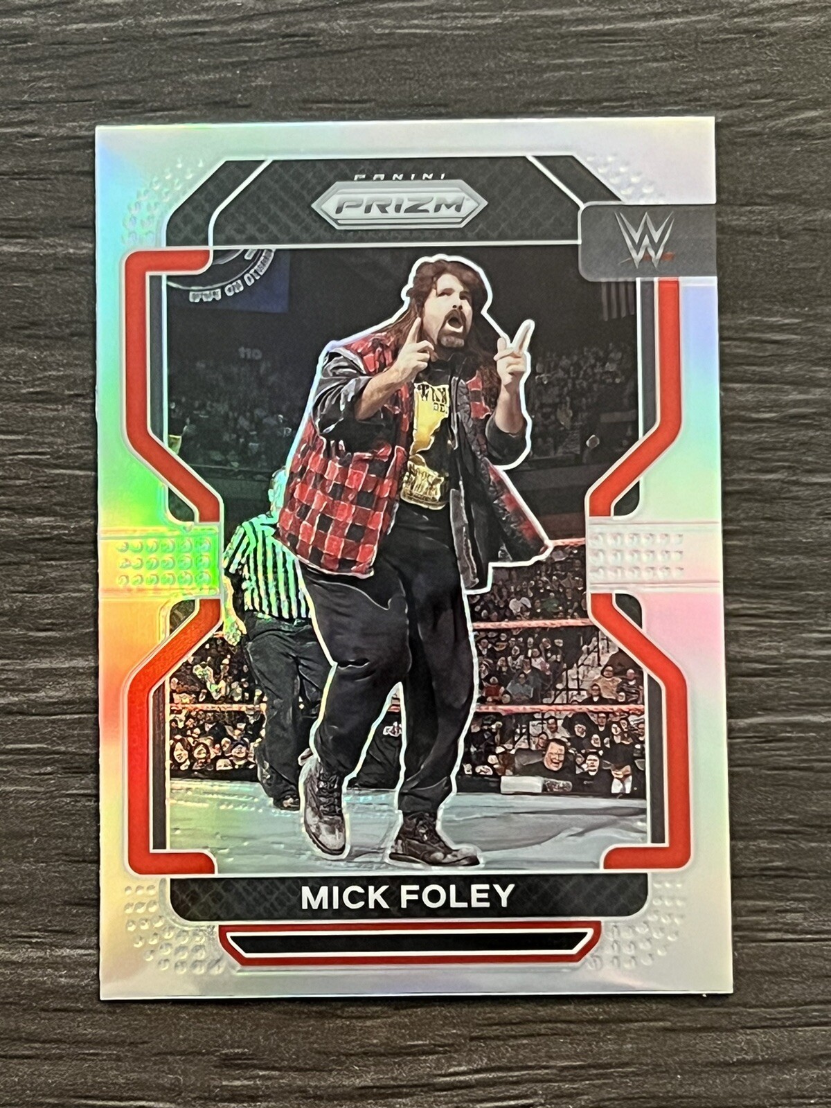 2022 Mick Foley Panini Prizm WWE Wrestling SILVER Parallel #190