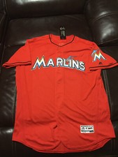 José Fernández RARE Miami Marlins Orange Authentic Majestic jersey sz 52 2XL