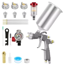 Premium A610 LVLP Air Spray Gun Kit 1.3/1.7/2.0mm Car Wall Painting Gun 1000ML