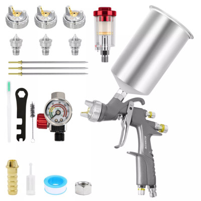 Premium A610 LVLP Air Spray Gun Kit 1.3mm/1.7/2.0mm D1 Car Painting Gun 1000ML