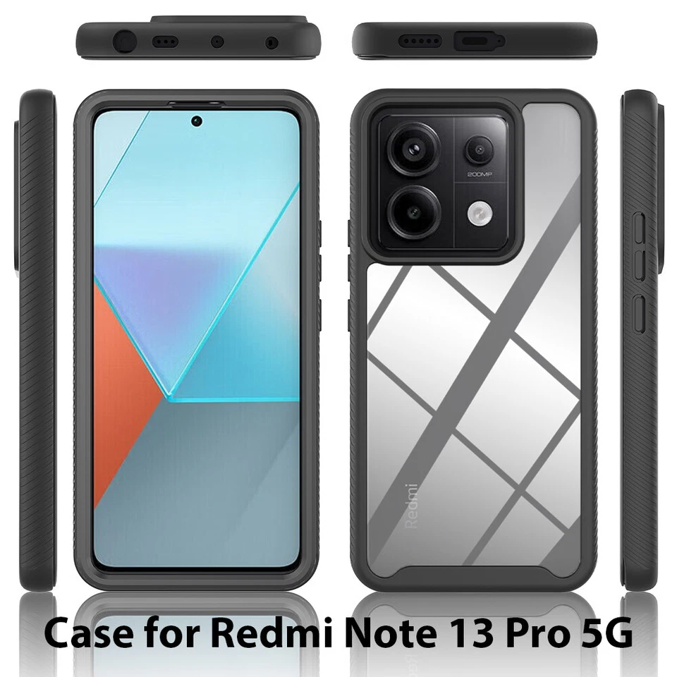 Full Cover Shockproof Non-Slip Armor 360°  Case For Xiaomi Redmi Note 13 Pro 5G - Image 2 of 4