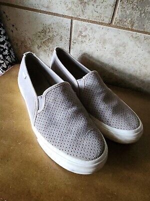 Keds Size 9M Gray Loafer Shoes Leather Women Wh58699