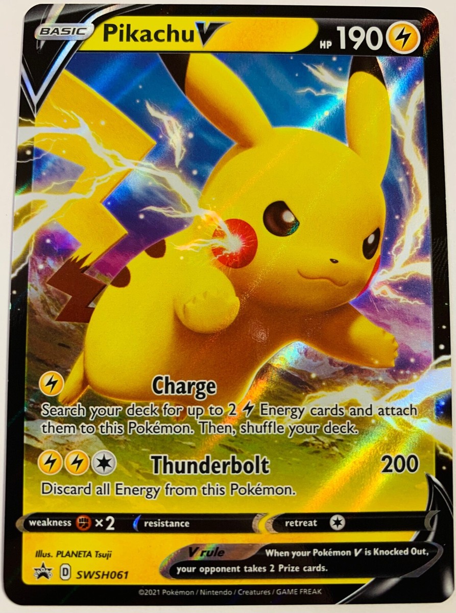 Pikachu V - Full Art Shining Fates Black Star Promo SWSH061