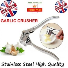 2 x STAINLESS STEEL HOME KITCHEN MINCER TOOL GARLIC MASHER CRUSHER SQUEEZER UK