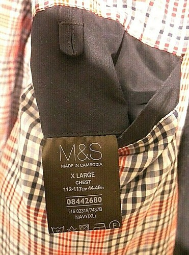 MARKS AND SPENCER BLUE HARBOUR MENS SMART BLUE QUILTED JACKET UK XL 44-46" - Picture 8 of 12