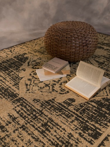 5'3"x7'6" Charcoal UV Protected Bacteria Resistant, Area Rug - 1368 - Picture 4 of 7