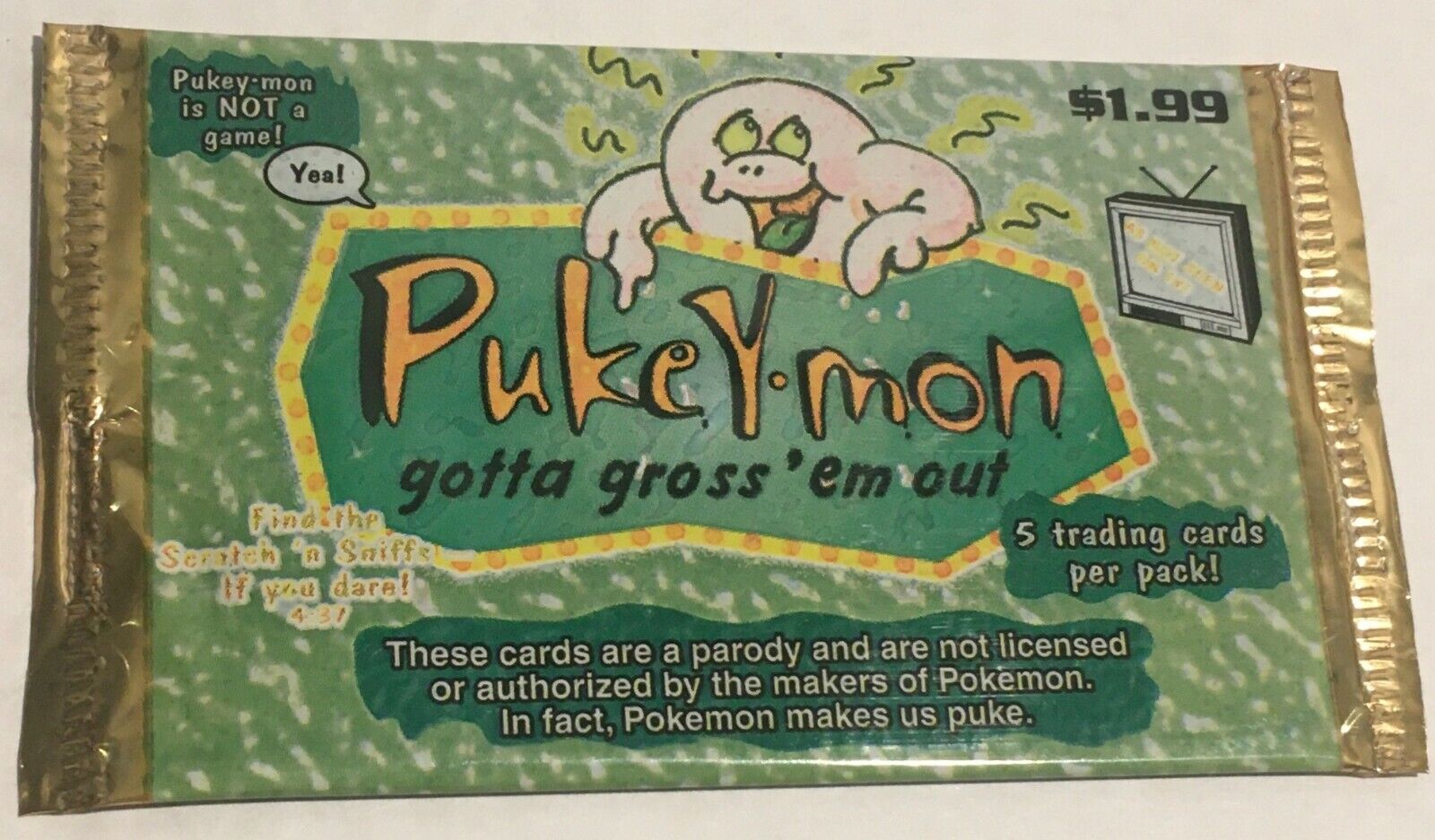 Pacific Trading Cards Pukeymon Pokemon Pukey-Mon Factory Sealed