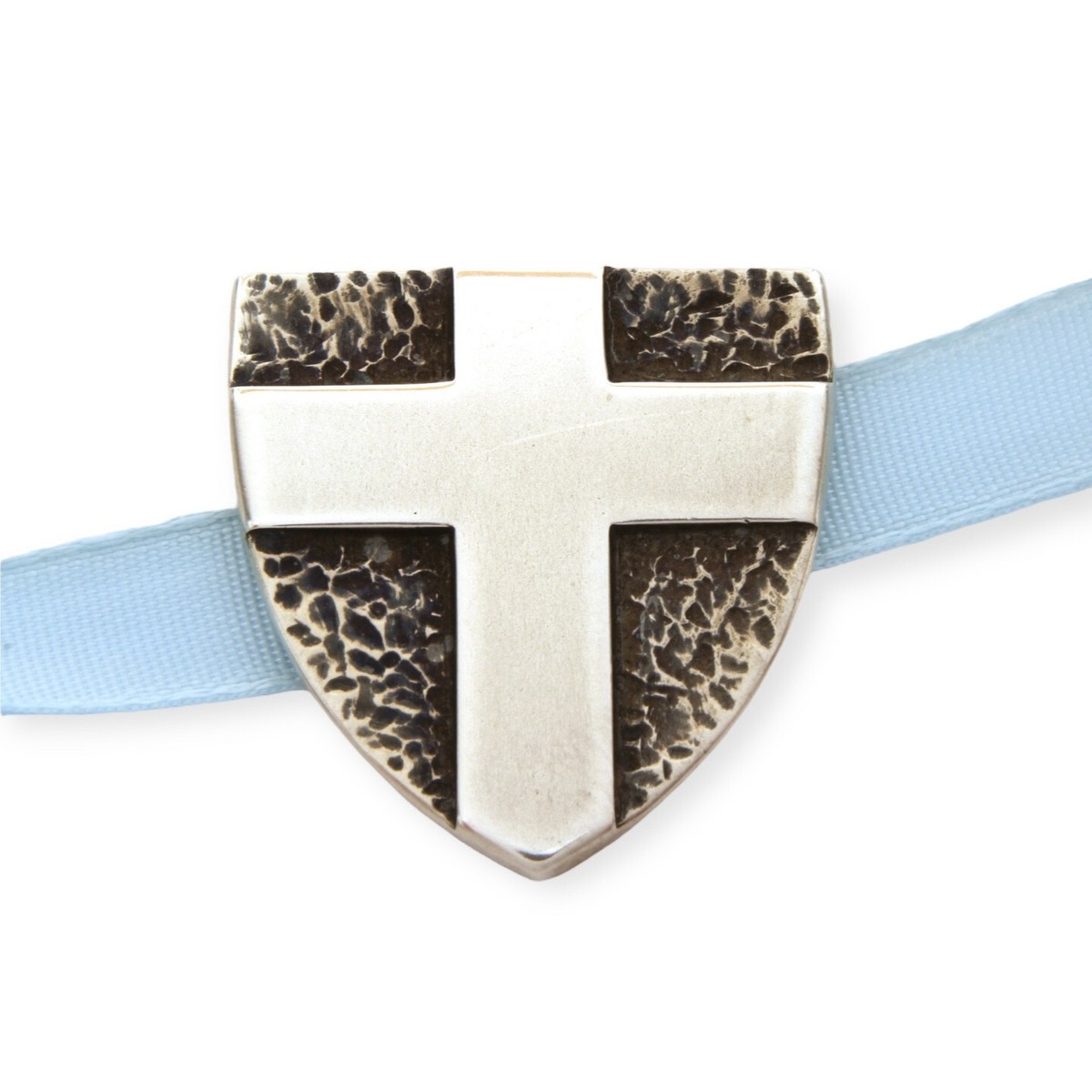 James Avery Sterling Pocket Medal Cross Shield Fear Not For I Am