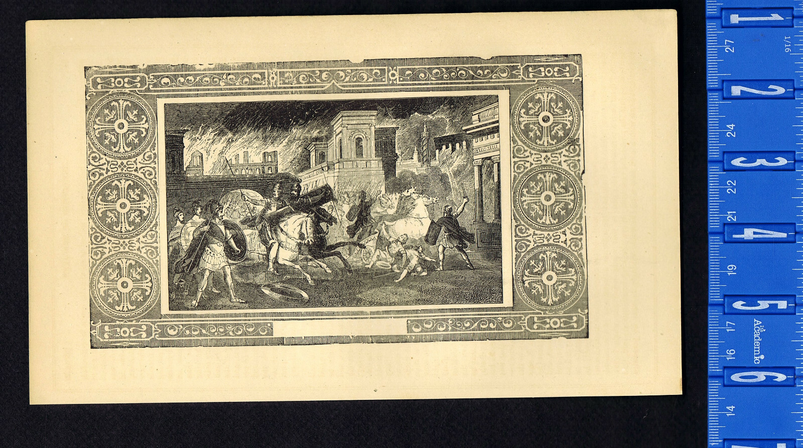 1860 Siege of Jerusalem, (70 CE) by Pompey WoodEngraved Print, Flavius