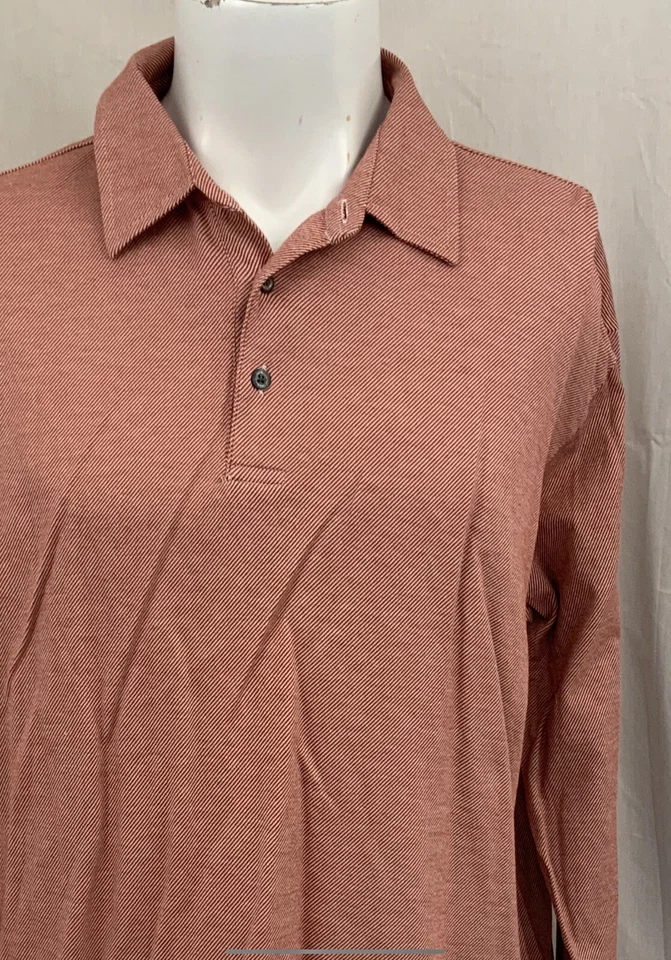 Fila Long Sleeve Polo Shirt XL Red 100% Cotton Worn Once YGI P1-163 - Image 3 of 4