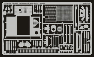 Eduard Models PE for 1/35 US M577 Armoured Command Post Car for Tamiya kit