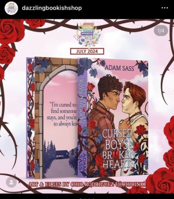 Cursed Boys and Broken Hearts by Adam Sass  DazzlingBookishShop special edition