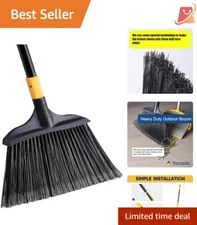 54-Inch Heavy-Duty Broom for Outdoor and Commercial Use - Effortless Cleaning