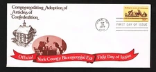 1726 Adoption of the Articles of Confederation  Cover FDC Business Env  York  PA