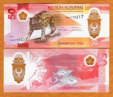 Philippines, 50 Piso, 2025, P-W237a Polymer, UNC Complete Redesign New Series AA