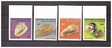 S14219) Coquillages Vie Marine - MNH** Djibouti 1983 4v (1 Manquant)