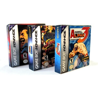CAPCOM GBA CIB LOT! Final Fight One/SF II Turbo Revival/Street Fighter Alpha 3!!