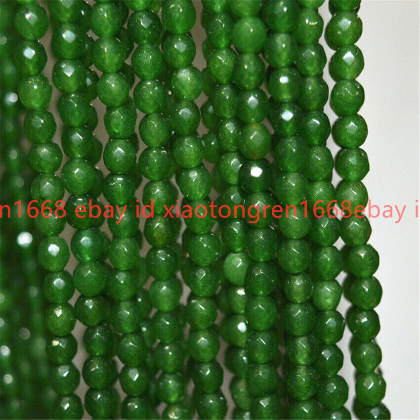 Buy Green Jade Beads 15" Strand - Natural Gemstone Round Loose Beads 4mm 6mm 8mm 10mm 12mm For DIY Handmade Jewelry Online In India - Foto 8