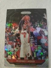 RODNEY HOOD 2020-21 Prizm #203 Error Card NO BORDER Trail Blazers SSP