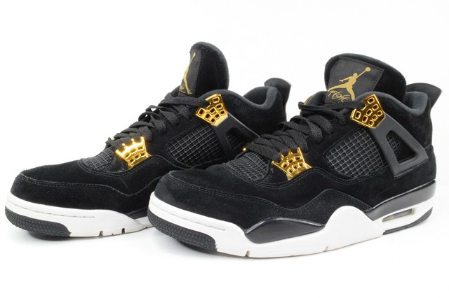 Nike Air Jordan IV Retro 4 Premium Royalty Suede Black Gold Aj4 308497-032 10 for sale online | eBay